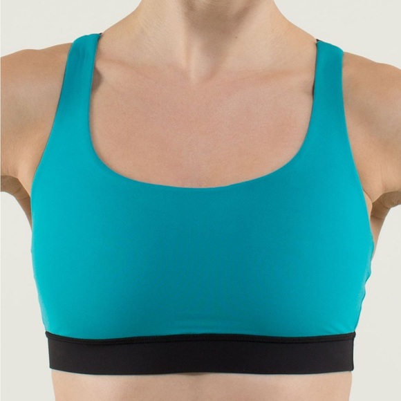 Lululemon Energy Bra Surge Black and Assorted stripe Surge - Picture 2 of 10